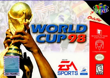 World Cup 98 (USA) (En,Fr,De,Es,It,Nl,Sv,Da) box cover front